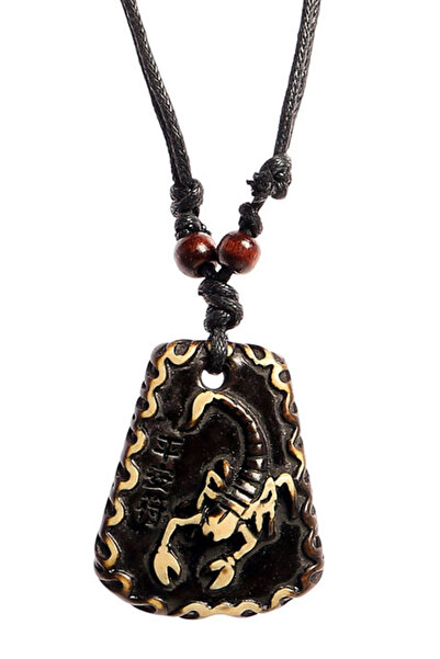 Dejavu Embossed Scorpio Figure Necklace