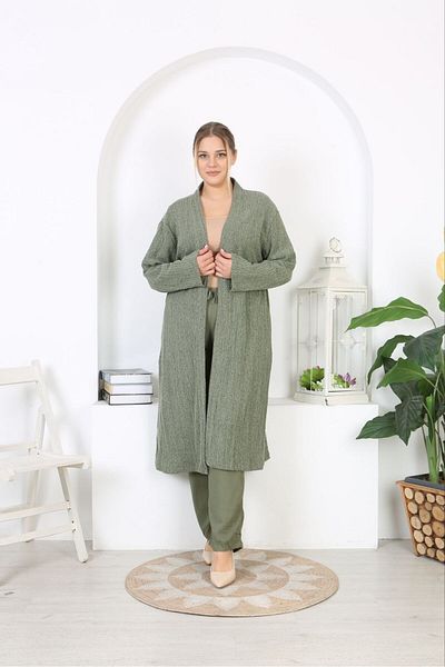 volkitolki Knitted Cotton Lycra Soft Knitted Cardigan