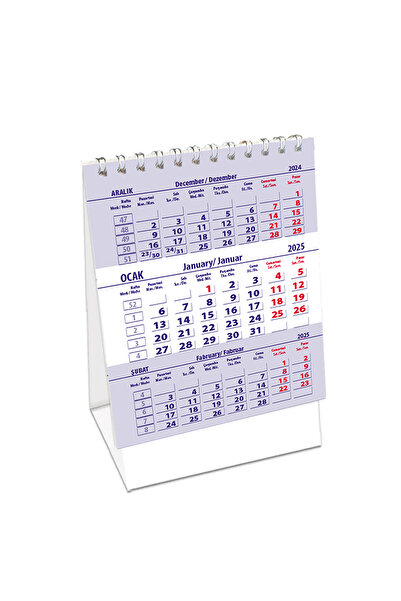 Cucik 2025 Denizci Üçgen Masa Takvimi