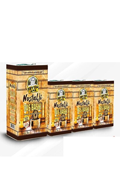 ZEYTİN ANA Yeni Sezon Taş Baskı Zeytinyağı Avantaj Paket 5 Lt X 4 Toplam 20 Lt