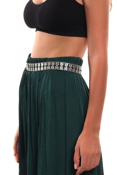 LABALABA Γυναικεία ένθετη ένθετη ένθετη ένθετη ζώνη με αντίκες ασημένια σχεδίαση