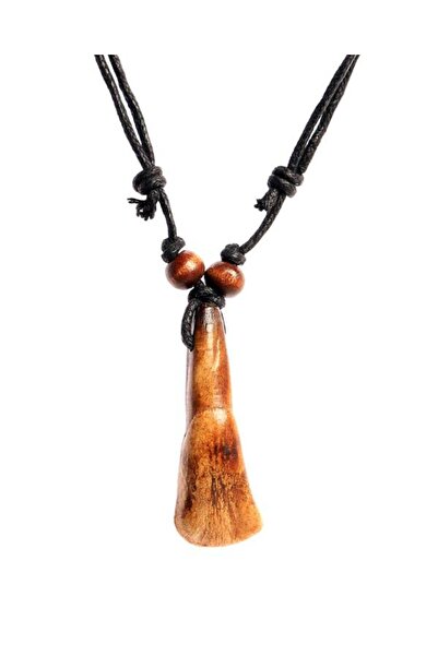 Dejavu Natural Kurt Dişi Ayarlanabilir İpli Kolye