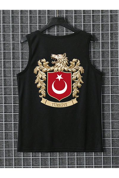 LEIVOR Ανδρικό βαμβακερό εσώρουχο Bozkurt Symbol Türkiye με στάμπα