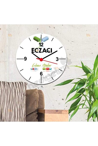 Hediyelen Eczacı İlaç Tasarım Duvar Saati