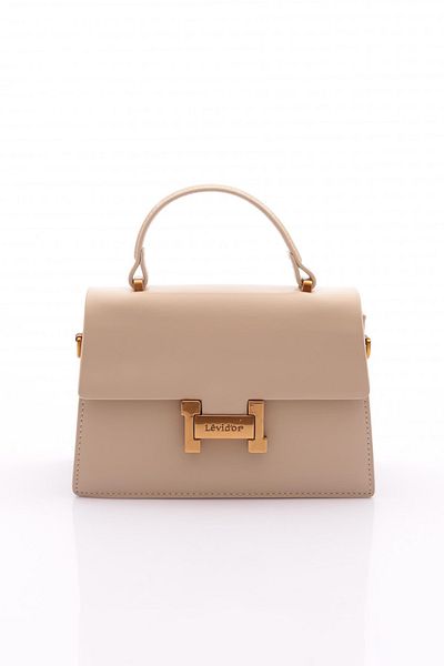 Levidor Cream Square Design Handbag