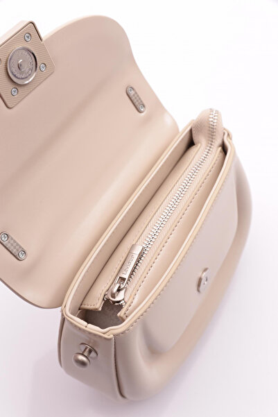 Levidor Gri Kalp Akseuarlı El Çantası