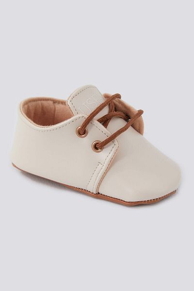 U.S. Polo Assn. Cream Baby Shoes