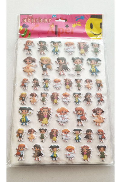 Modellino Dev Sticker Deposu Sticker Bahçesi Konulu Temalı Sticker Kütüphanes...
