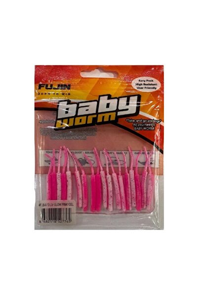 Fujin Baby Worm 5.2cm Floating Lrf Silikonu (18 ADET) Pinkyeel