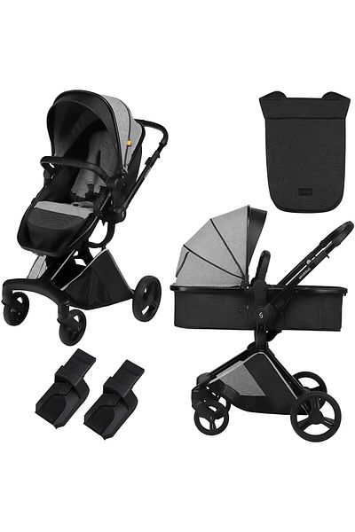 OEM Carucior transformabil 2 in 1 Skiddou Nasjo Normandic Dream, Gri