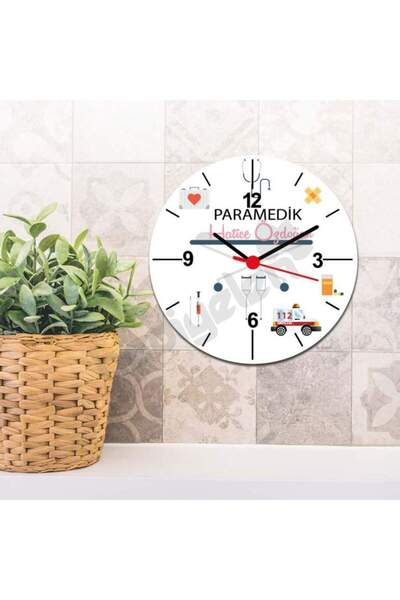 Hediyelen Paramedik Duvar Saati