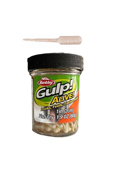 BERKLEY Gulp Alive Fish Fry 2cm 60gr Sıvılı Lrf Silikonu Luma Glow