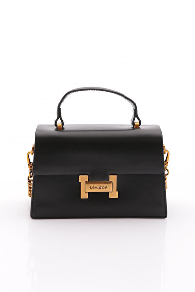 Levidor Siyah Kare Tasarım El Çantası