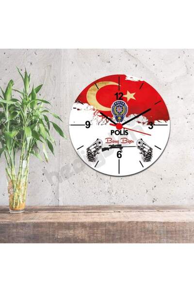 Hediyelen Zidni sat sa dizajnom policijske zastave