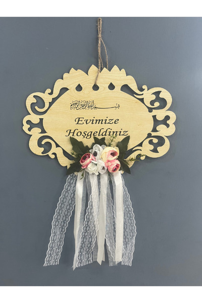 ecrin tuhafiye hobi Evimize Hoşgeldiniz Kapı Süsü