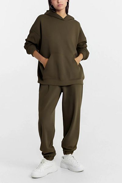 ruNadeS Women's Cotton Relaxed Fit Sweatpants Set with Footwear Belt Daily Use