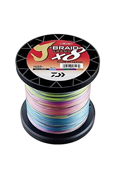 daiwa J-Braid Grand 8B Multicolor 1500m İp Misina Kalınlık (mm) : 0,42mm