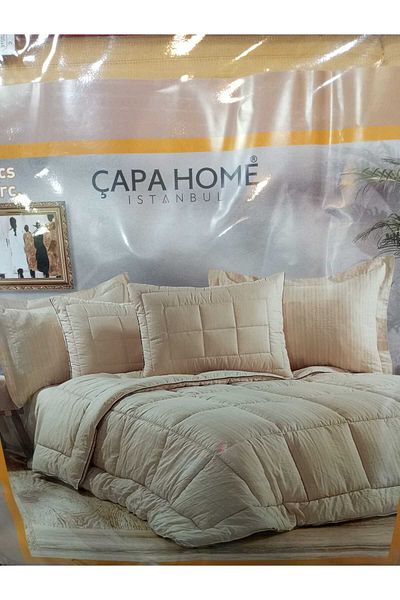 Çapa Home الجيل الجديد - طقم وسادة وغطاء مزدوج بدون حاجة، لحاف ذاتي اللون مقاس 220 × 240