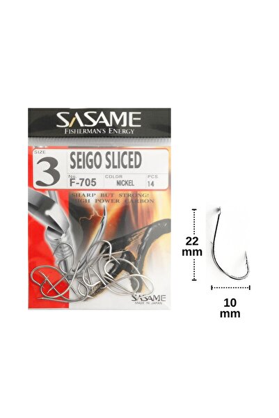 Sasame F-705 No:3 Seigo Sliced Olta Iğnesi 14 Adet