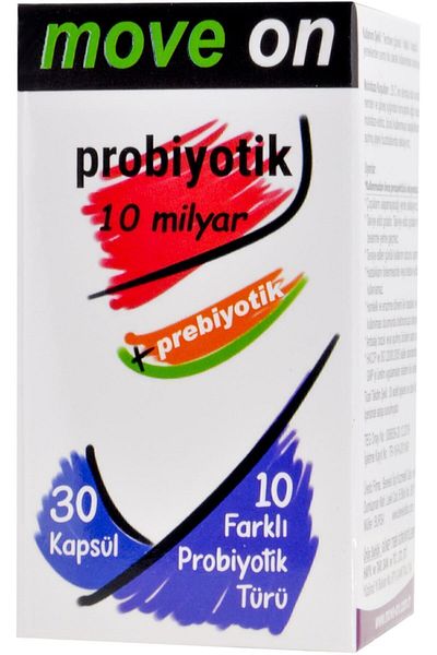 Move On Probiotic 10 Billion and Prebiotic 30 Capsules