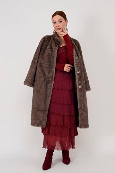 Bohem Stil Ιταλικό φόρεμα 2 μεγεθών με λεπτή εμφάνιση με μακρυμάνικο μεταξωτό φόρεμα