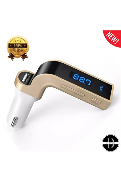 DİGİFULL Araba Fm Transmitter Cihazı Oto Çakmaklık Şarj Aleti Usb Girişli Araç Bluetooth Mp3 Çalar Kit