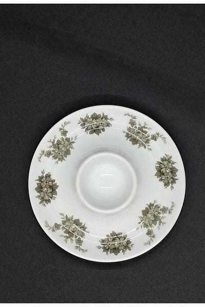 ABBETC German Vintage Green Floral Egg Holder