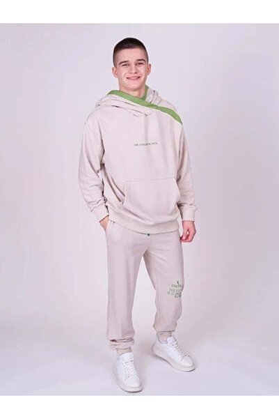 Marions Детска 2-нишка памучна блуза с качулка и детайли на гърба