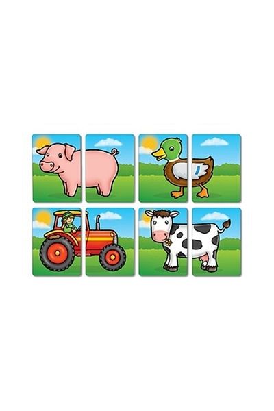 Orchard Toys Joc educativ asociere - Prietenii De La Ferma - Farmyard Heads & Tails