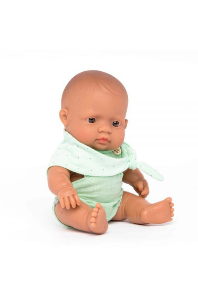 Miniland Papusa bebelus educativa 21 cm - Fetita asiatica