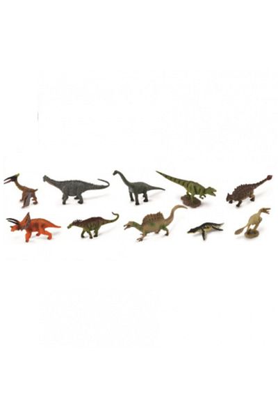 Collecta Κουτί με 10 μίνι φιγούρες δεινοσαύρων σετ 2