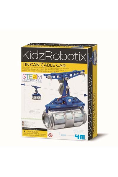 4M Robot construction kit - Tin Can Cable Car, Kidz Robotix