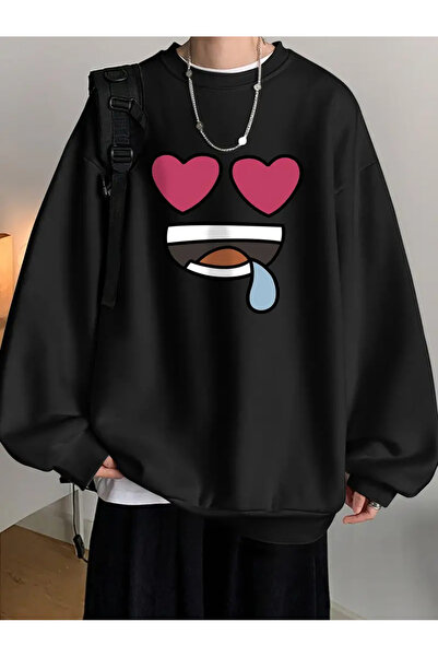 HOFFNUNG Printed Long Sleeve Comfortable Crew Neck Sweatshirt, Fall/Winter