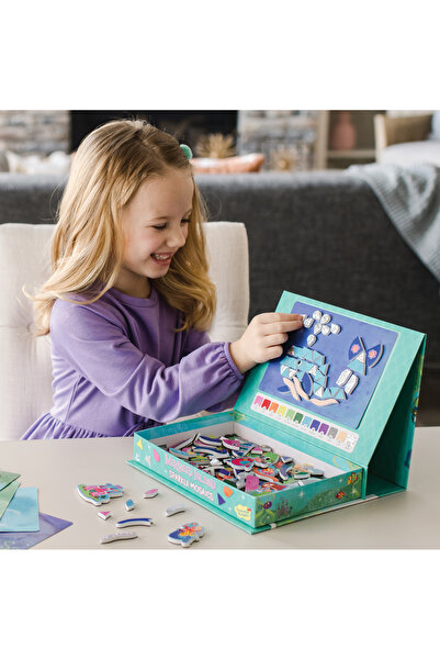 Peaceable Kingdom Mozaic magnetic Insula sirenelor - Sparkle mosaics Mermaid Island