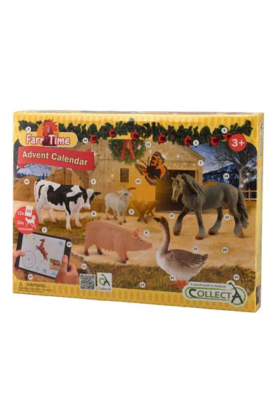 Collecta Adventní kalendář Collecta s ručně malovanými figurkami Farmářský život