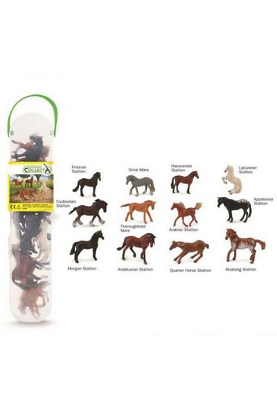 Collecta Κουτί με 12 μίνι φιγούρες αλόγων