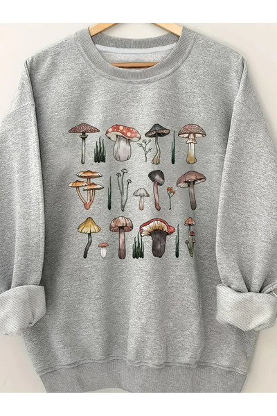 HOFFNUNG Printed Long Sleeve Comfortable Crew Neck Sweatshirt, Fall/Winter