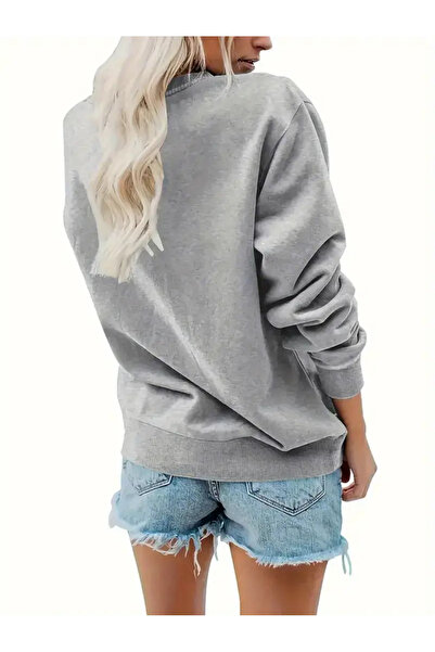 HOFFNUNG Printed Long Sleeve Comfortable Crew Neck Sweatshirt, Fall/Winter