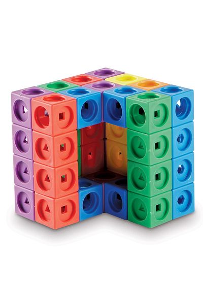 Learning Resources Set MathLink - Constructii 3D din cuburi interconectabile