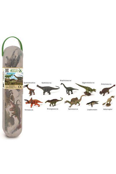 Collecta Κουτί με 10 μίνι φιγούρες δεινοσαύρων σετ 2
