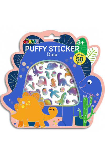 AVENİR Abtibilduri pufoase 3D - Dinozauri