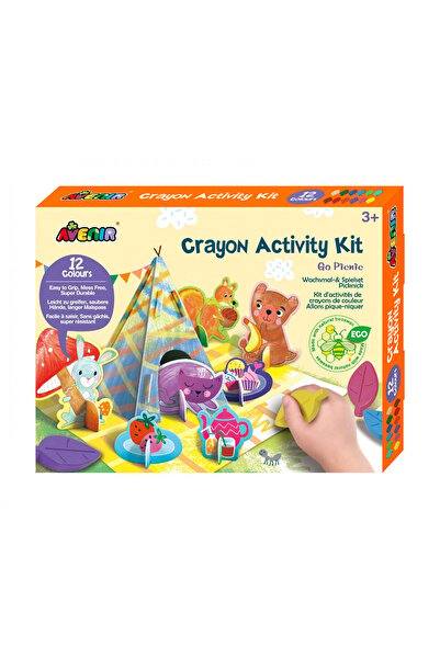 AVENİR Kit de activitate cu creioane colorate - La picnic