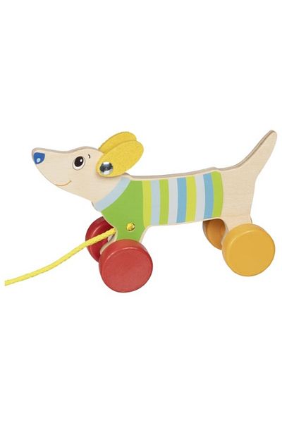 Goki Poznas Puppy - Pull Toy For Babies