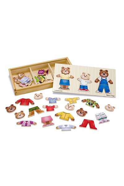 Melissa & Doug Herní sada - Oblečte rodinu medvídků