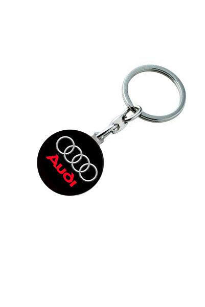 GARDENAUTO Audi Drop Printed Metal Automobile Keychain