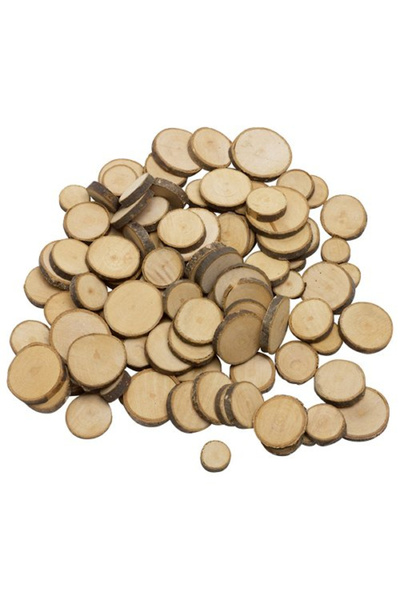 Goki Kreativní sada dřevěných kulatých klád, 100 kusů