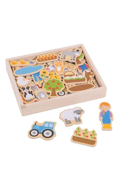 BigJigs Set magnetic - Ferma - Jucarie Educativa pentru copii