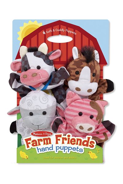 Melissa & Doug Σετ 4 χειροποίητων μαριονετών Melissa and Doug Farm