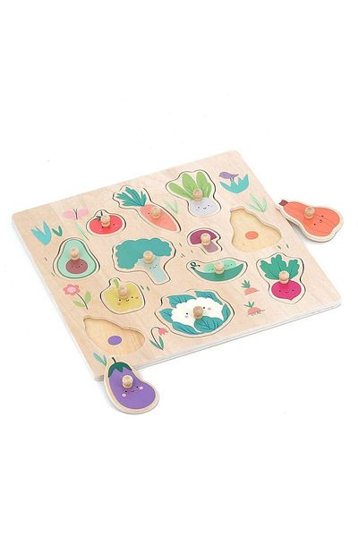 Vilac Puzzle incastrat - Legume din gradina