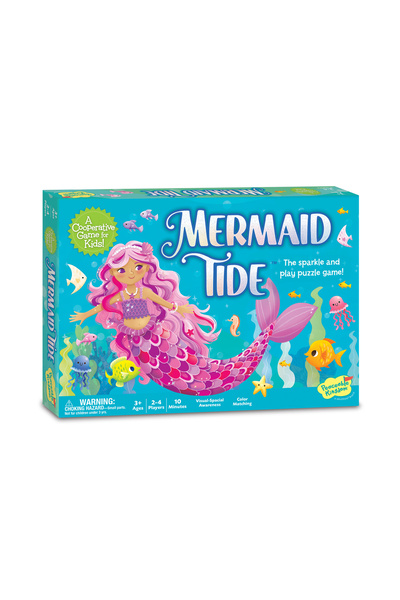 Peaceable Kingdom Joc de cooperare tip puzzle cu sirene, Mermaid Tide